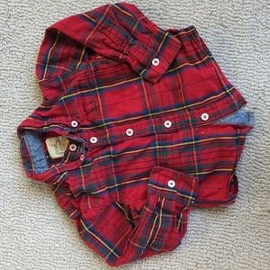 Peek Baby Tartan Plaid Shirt 12-18M